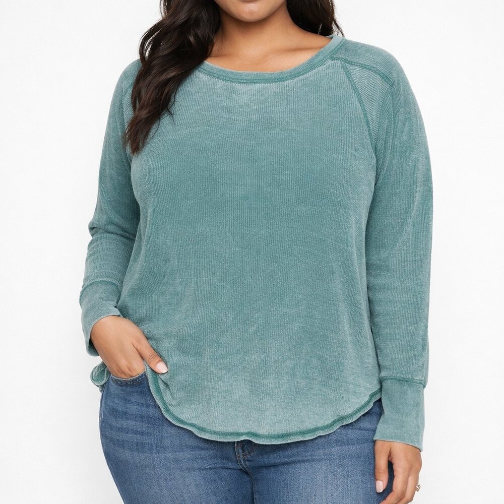 Treasure & Bond Mint Green Long Sleeve Shirt 2XL NWOT